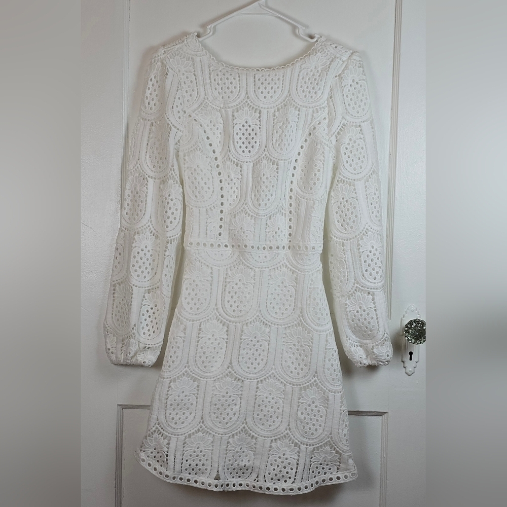 NWT White Knit Lace Cutout Dress Size XS